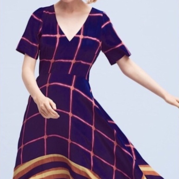 HD in Paris Dresses & Skirts - Anthropologie Striped Pane Midi Dress HD In Paris
